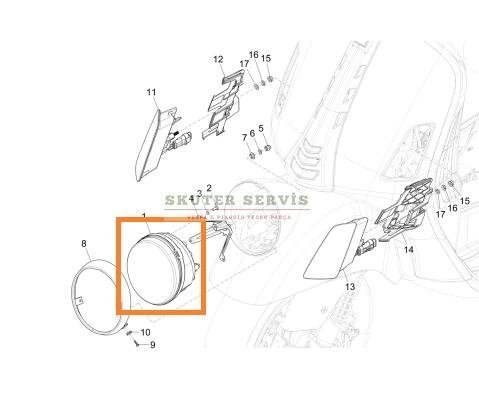 Parça: Gtv 300 Hpe Abs Rst Far