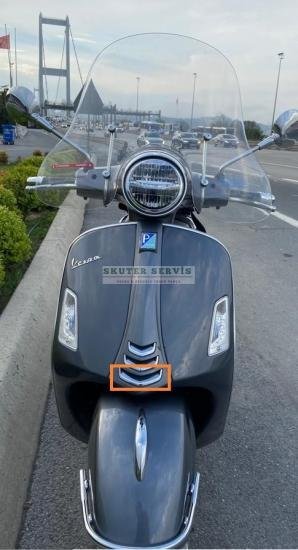 Parça: Gts 125 Abs Korna Paneli̇ Izgarasi Alt Krom