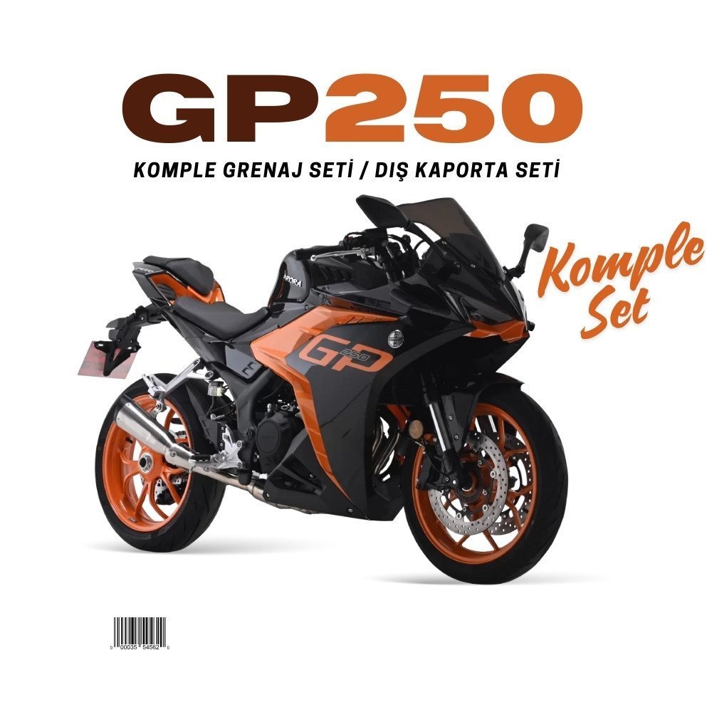 Arora GP 250 Turuncu Siyah Grenaj Seti 10 Parça