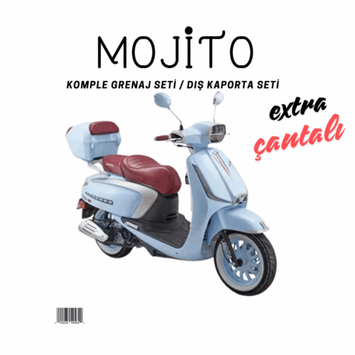 Arora Mojito Mavi Grenaj Seti 22 Parça + Çantalı