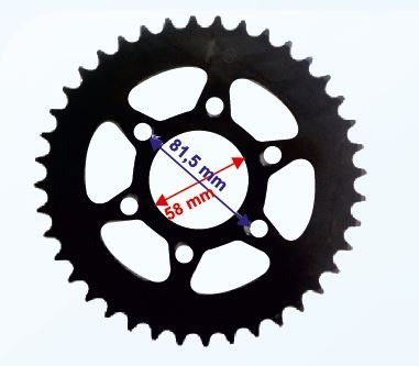 Bajaj Pulsar Ns200 520-40t Arka Dişli İç Çap 58mm