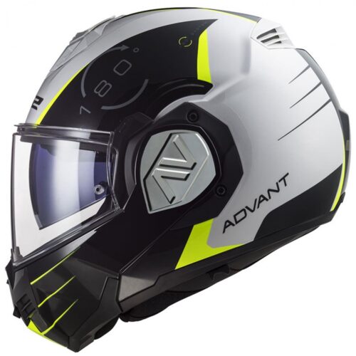 Ls2 Advant Codex Çene Açılır Modüler Kask Beyaz-siyah