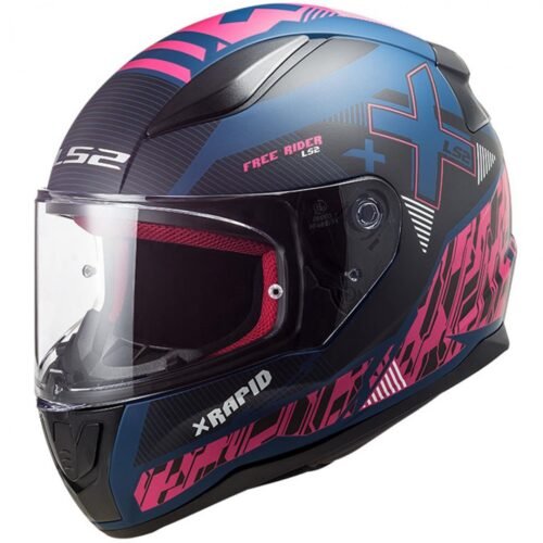Ls2 Rapıd 2 Xtreet Kapalı Kask Mat Mavi - Mor