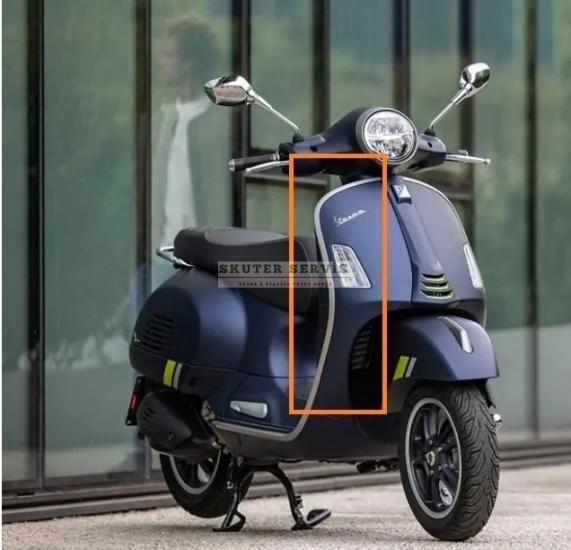 Parça: Gts 125 Abs E5 Ön Panel Çita Sağ Üst Mat Krom