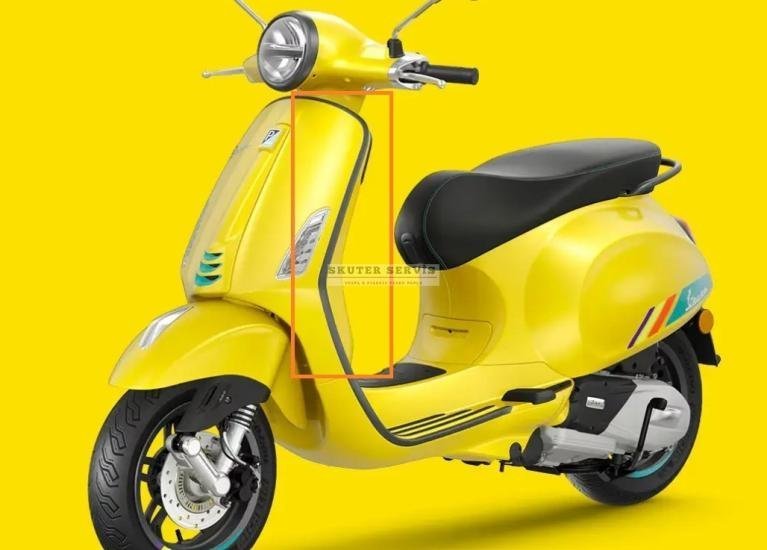 Parça: Primavera 150 E5+ Ön Panel Çita Sol Üst Mat Krom